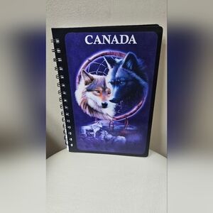 Wolf Canada Hologram 3D Spiral Notebook: Animals, Wolves.